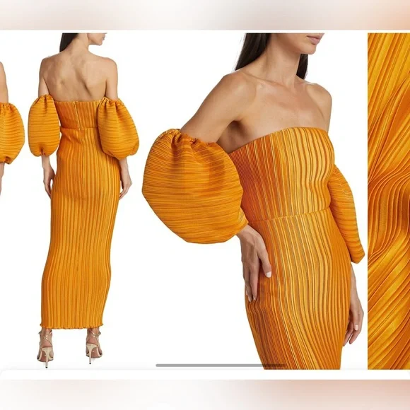 $475 L'Idée Women's Les Éléments Sirene Gown - Amber size 4